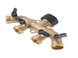 4 Way Water Hose Splitter Faucet Connector Adapter for Agricultural Irrigation American Thread V1294-YM0901-3111210110411