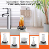 VEVOR Glass Rinser 10-Hole 360 Rotating Stainless Steel Washer ABS Cup Holder V952-TMAZSXBQ304BO2L89V0