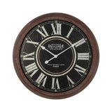 Vintage-Style 'Delcampe' Glass-Front Wall Clock 70cm V637-56003CLK