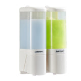 Manual Liquid Soap Dispenser 2 Chambers 480ml Leakproof Wall Mount Soap and Shower Dispenser for V1294-YM0901-3112250029011