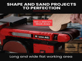 BAUMR-AG Bench Belt and Disc Sander Combo, 100mm Linisher 150mm Disc, S1 Rated 400W Brushless V219-SNDBELBMS55A