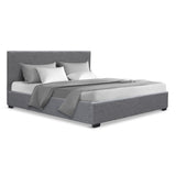 Artiss Bed Frame Double Size Gas Lift Grey NINO BFRAME-E-NINO-D-GY-AB