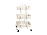 Levede 3 Tiers Kitchen Trolley Cart White HO0576-3-WH_NZ