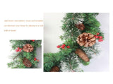 Christmas Garland With 50 Led Lighting Artificial Christmas Fir Garland Decorative For Stairs V1294-YM0714-10310020