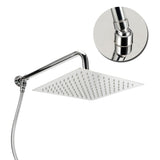 G1/2 Thread 25cm Wall Mounted Shower Stainless Steel Bathroom Rainfall Shower AccessoriesShower V1294-YM0901-3112200111012