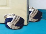 Crashproof Door Stopper, Hand-woven Rope Ball, Solid Heavy Weight for Stability, Home and Restaurant V1370-AZ4-13974
