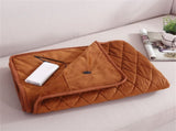 Heated Blanket Soft 5V USB Blanket Heated USB Blanket 75x120cm 30x47in 5V Low Voltage Electric V1192-AZ-W-21696