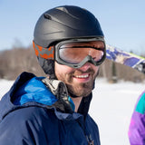 OutdoorMaster OTG Ski Goggles - Over Glasses Ski/Snowboard Goggles for Men, Women & Youth - 100% UV XFOM-OM52019-PUOE