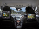 Laser 9 Inch Dual Screen DVD Player Black V1031-DVD-PT9-DUALD