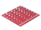 Nut and Bolt Thread Checker 7.9x7.9in Identifier Aluminium Alloy Easy Operation Accurate Ruler V1294-YM0710-3114230164011