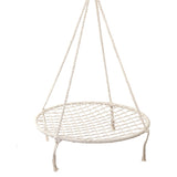 Gardeon Hammock Chair Outdoor Tree Swing Nest Web Hanging Seat 100cm HM-CHAIR-NEST-CREAM