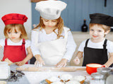 6 Pieces Kids Chef Hat Apron Set, Boys Girls Aprons for Kids Adjustable Aprons Kitchen Bib Aprons V1369-AZ3-W-07071
