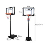 Centra Basketball Hoop Stand Ring Portable KD1021-BK