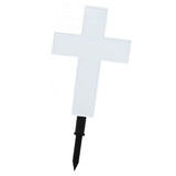 Solar Powered LED Cross Lights Graveside Memorial Headstone Stake Garden Grave Marker for Grave V1294-YM0703-3119230073811