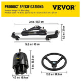 Hydraulic Steering Kit 300HP, Hydraulic Boat Steering Kit Helm Pump, Hydraulic Boat Steering Kit V952-YYDJHK6400A-3TJWRV0