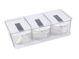 Seasoning Organizer Box Wall Hanging Space Saving Automatic Opening Closing Plastic Spice Pots for V1294-YM0901-3118240039811