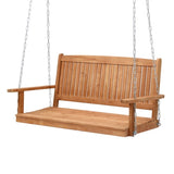 Gardeon Porch Swing Chair With Chain Outdoor Furniture Wooden Bench 2 Seater ODF-B-SWING-TK