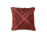 Bianca Haven Terracotta Cotton Chenille Square Cushion V442-BCA-CUSHION-HAVEN-TERRACOTTA-SQ