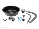 Undermount Small Kitchen Sink Professional Nano Black Stainless Steel Single Bowl Kitchen Bar Sink V1294-YM0901-3118240116211