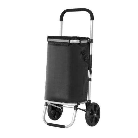 Emajin Shopping Trolley Cart Foldable 45KG Black ST-45L-OX-BK