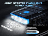 HEMINGSON 2000A Peak Battery Jump Starter Portable with 4 Modes LED Lights V413-HVJ01