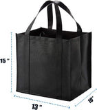10 Pack Heavy Duty Reusable Grocery Bags with Reinforced Bottom, Large Capacity Shopping Totes for V1107-CS-STGWDH