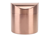 Mini Countertop Trash Can 304 Stainless Steel Small Table Top Garbage Bin with Swing Lid for Office V1294-YM0901-3117240308011