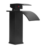 G1/2 Mixer Water Tap Basin Sink Faucet with Long Handle for Bathroom Hotel Homestay Black V1294-YM0710-3112210077011