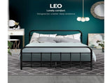 Artiss Bed Frame Metal Bed Frame LEO - Double MBED-C-LEO-D-BK