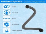 1.5" x 20" Pool Hose Replacement, Pack of 2 - Compatible with Above Ground Pools Filter Pump Hoses, V1259-DP01-A-4352