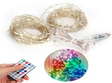 16Colors 200LEDs String Light Copper Wire RGB Decor Lamp IR Remote Control Timing Waterproof V1294-YM0901-3119210002411