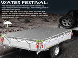 Flat Trailer Cover - 208 X 114 X 13 Cm - Dustproof - For 750 Kg Trailer - Grey V1188-MS-227-0154