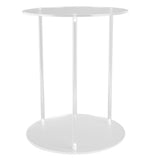Clear Acrylic Plant Stand Round Top Corner Holder Planter Flower Pot Display Rack for Home Living V1294-YM0901-3115240041111