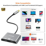 mbeat Tough Link USB-C to Dual 4K/60Hz HDMI MST Adapter - Space Grey V186-MB-XAD-C2HDM