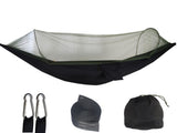 Black Automatic Pop-Up Mosquito Net Hammock - 200kg Load Capacity, Lightweight Outdoor Camping Gear V888-ELOSUNG13734