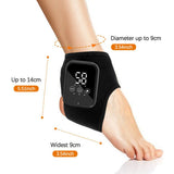 2-Pack Grey Wireless Rechargeable Heated Ankle Massager - 3 Heat Levels & 3 Vibrating Intensities V888-ELOSUNG49731