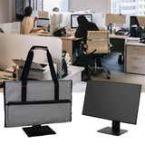 Desktop Computer Monitor Portable Carrying Case Padded Travel Bag for Universal with Accessories V1369-AZ3-W-01361