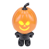 Talking Singing Pumpkin Figurine with Projector Lighted Pumpkin Desktop Ornament for Holiday Prop V1294-YM0901-3115250087011