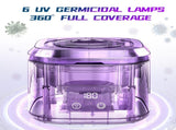 Muti-Functional Portable UV-C Ultrasonic Cleaner - 3 Time Modes for Deep cleaning and V888-ELOSUNG39695