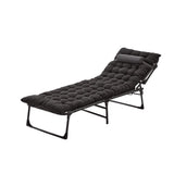 Folding Lounger Zero Gravity Recliner Garden Sun Chair - Grey V957-SDFOBESN2263S-3
