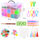 28,000 Pieces Super Large Loom Bands Kit with Accessories, Multi-Color V1237-ZY-506-0053