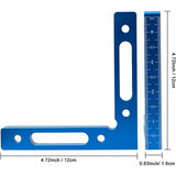 2 pcs 90 Degree Positioning Brackets Aluminum Alloy Square 12 X 12Cm Right Angle Clamps 90&deg L Type V1188-MS-227-1442