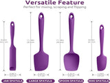 600F Heat Resistant Silicone Spatulas Kitchen Cooking Mixing Utensils and V1258-DP02-C-373