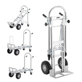 VEVOR Aluminum Hand Truck, 4 in 1, 454 kg Max Load Capacity, Heavy Duty Industrial Convertible V952-DGNSTHC1000B0NYPXV0