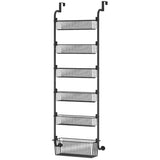 GOMINIMO 6 Tier Adjustable Baskets Over the Door Pantry Organizer V227-3720262010994