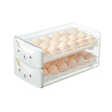 Double Layer Egg Drawer Transparent Lengthen Independent Slot Egg Holder Egg Storage Container for V1294-YM0703-3118230118312