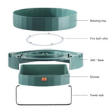Rotating Spice Rack Holder with Drawer Wall Mounted Kitchen Spice Shelves Bathroom Kitchen V1294-YM0715-10346978