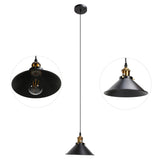 Wrought Iron Ceiling Lamp Simple Retro Industrial Style E27 Black Metal Cage Wrought Iron Hanging V1294-YM0523-3119220033011
