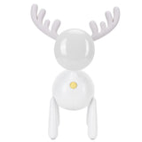 LED Night Light Cartoon Deer-Shaped Table Lamp 1200mAh USB Charging Bedroom DecorationWhite V1294-YM0721-3119210002011
