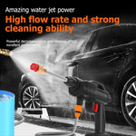 Electric Car Pressure Washer Cordless Spray Gun W/ 2 Battery Water Cleaner Tool V201-SPRAY02BL8AU